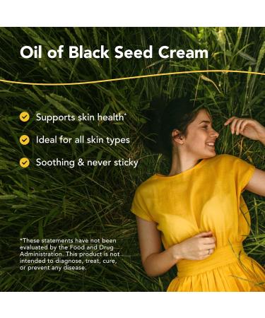 NORTH AMERICAN HERB & SPICE Oil of Black Seed Cream - Natural Skin Moisturizer for All Skin Types - Non-GMO - 2 fl oz - Buy Online on SooperMarket.com