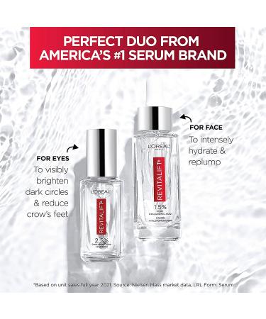 Revitalift Hyaluronic Acid + Caffeine Eye Serum | L'Oreal Paris Anti-Aging Moisturizer Sample - Buy Online on SooperMarket.com