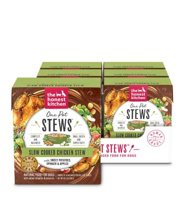 The Honest Kitchen Human Grade Wet Dog Food - One Pot Stews Chicken, Spinach & Apples