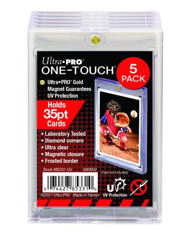 Ultra Pro 35-Point ONE-Touch Magnetic Trading Card Holder (Pack of 5)