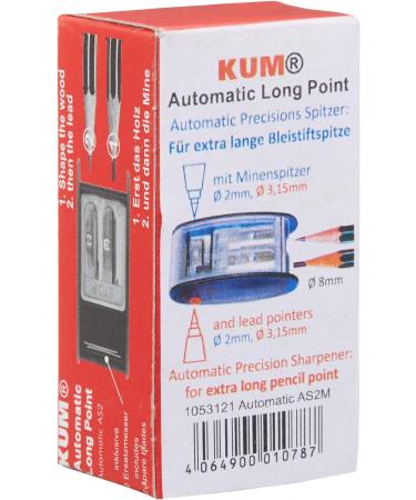 AS2M (1053121) Long Point Sharpener sharpens in 2 steps 2 spare blades includes. With lead pointers for 2 mm and 3.2 mm. BLUE only 1-Pack - Buy Online on SooperMarket.com