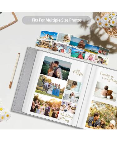Fintie Self-Adhesive Photo Album | 60 Sticky Pages | Metallic Pen | DIY Scrapbook for 3x5, 4x6, 5x7, 6x8, 8x10 Pictures | Family, Wedding, Anniversary | Raining Hearts Design - Buy Online on SooperMarket.com