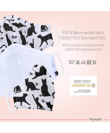 Dance Pattern Washable Masks for Kids & Adults - 100% Cotton 2-Layer Oeko-Tex Standard 100 Nose Bracket & Filter Bag - Comfortable Face Protection (1 Pack) - Buy Online on SooperMarket.com