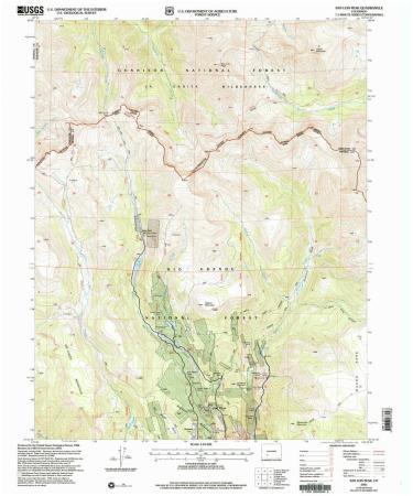 YellowMaps San Luis Peak CO topo map, 1:24000 Scale, 7.5 X 7.5 Minute, Historical, 2001, Updated 2005, 26.8 x 22.1 in Tyvek