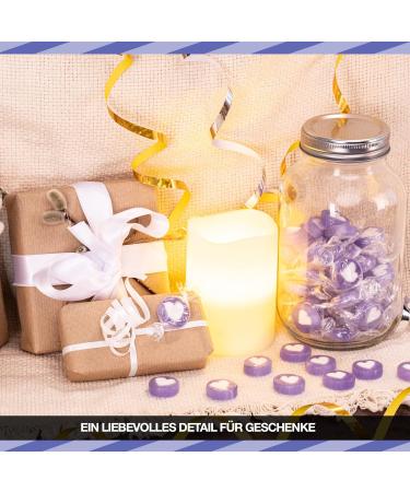 Rocks Heart Sweets Sweet Lilac White as Sweet Table Decoration at Wedding Baptism holy Communion or Valentine s Day (500 GR) with Lilac Heart - Give Love with Hearts - Buy Online on SooperMarket.com