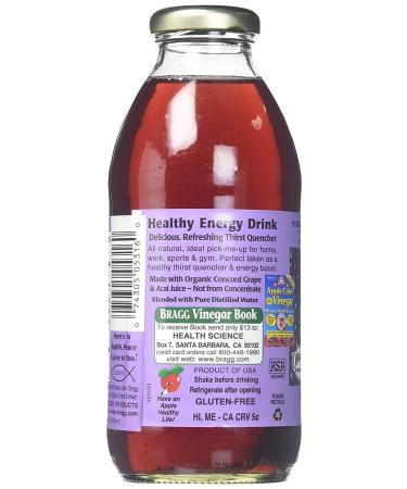 Bragg Apple Cider Grape & Acai 16oz - Pack of 12 | Organic ACV Drink - Buy Online on SooperMarket.com