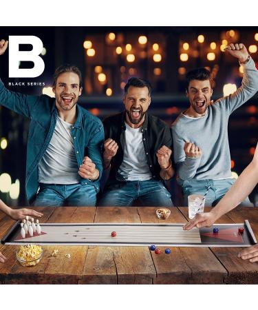 BLACK SERIES Tabletop Shuffleboard and Bowling 2 in 1 Set - Roll-Up Game Board - Buy Online on SooperMarket.com
