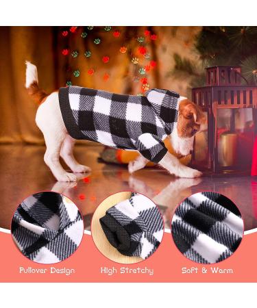 Frienda Plaid Dog Hoodie with Hat - Warm Winter Pet Clothes for Small Medium Puppy (Medium) - Buy Online on SooperMarket.com