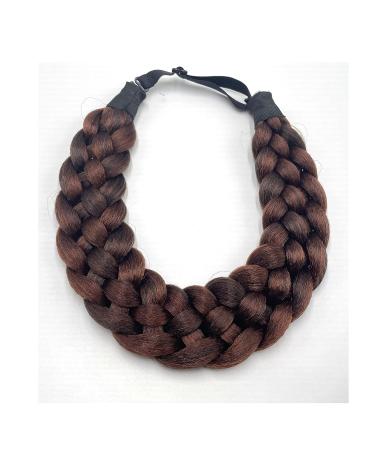 STHEJFB Braided Headband - Wide Chunky Bohemian Style for Women - Dark Brown - Buy Online on SooperMarket.com