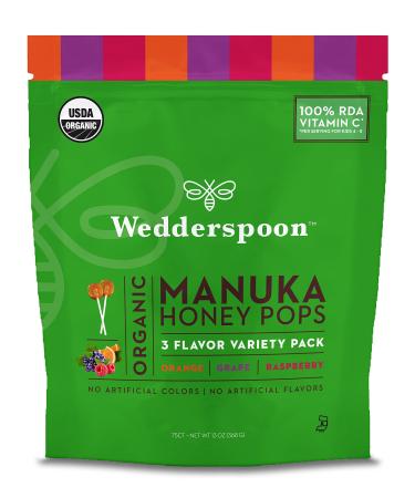 Wedderspoon Raw Monofloral Manuka Honey KFactor 16 24 Packs 0.2 oz (5 g) Each
