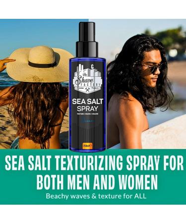 the shave factory Ocean - Sea Salt Spray Salt Water Spray Hair Salt Spray for Hair Volume Spray Texture Spray Hair (1 x 250 ml (8.45 Floz)) - Buy Online on SooperMarket.com