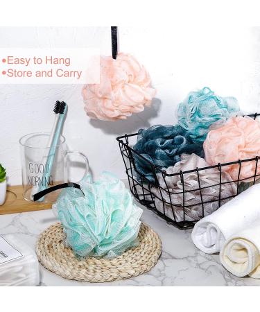 24 Pcs Soft Net Body Scrubber Sponge Balls - Bath Shower Loofahs Bulk for Kids, Men, and Women - Buy Online on SooperMarket.com