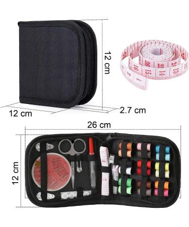 Premium 104 Pcs Sewing Kit for Beginners & Travelers - Portable Needle and Thread Set with 18 Color Threads, Needles, Scissors, and Thimble - Buy Online on SooperMarket.com