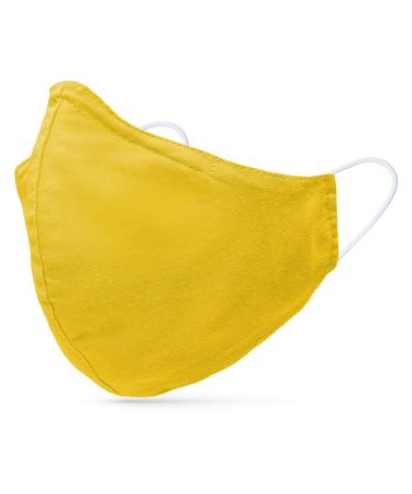 Dance pattern makeshift mask washable 100% cotton for children and adults - nose bracket and filter bag - mouth and nose protection 2 -layer - Oeko -Tex Standard 100 sun yellow S (1 Pack)