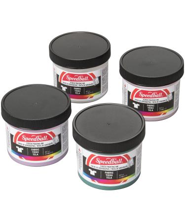 Speedball Fabric Screen Printing Ink Special Edition Colors 8-Ounce (4-Pack) Polished Pastel
