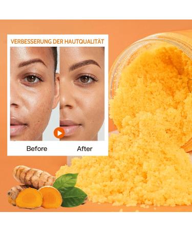 Shefave Turmeric Body Scrub Turmeric Face Scrub Deep Pore Cleansing Dark Spot Correcting Face Scrub Exfoliating for Face Body Neck Dry & Dull Skin Exfoliation Exfoliates - Buy Online on SooperMarket.com