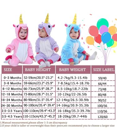 Doladola Baby Flannel Unicorn Romper | Hooded Toddler Jumpsuit, 6-12 Months - Buy Online on SooperMarket.com