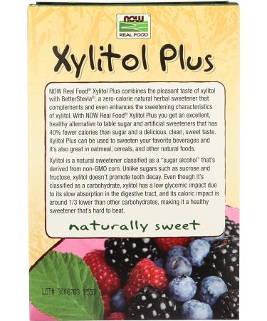 Now Foods Xylitol Plus 75 Packets - Natural Sweetener 4.76 oz (135 g) | Low-Calorie Sugar Substitute - Buy Online on SooperMarket.com