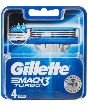 Gillette Mach3 Turbo Men s Razor Blade Refills 4 blades