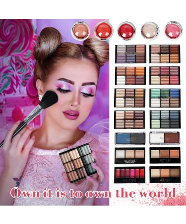 FantasyDay All-in-one Makeup Set Gift Surprise | Full Makeup Kit for Women Multipurpose Essential Starter Bundle Include Eyeshadow Palette Lipstick Blush Concealer Face Powder Eyeliner Mascara Brush - Buy Online on SooperMarket.com