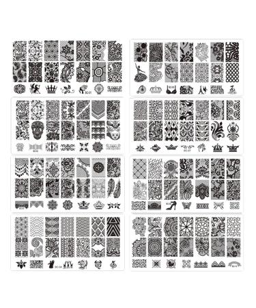 Wirlsweal Nail Art Stencils Set - DIY Stamping Tools for Home & Salon - Premium Nail Decorations - Buy Online on SooperMarket.com