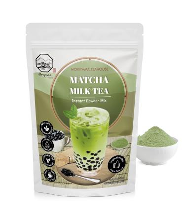 Matcha Bubble Milk Tea Instant 3in1 Powder Mix - 1kg (33 Drinks) | For Boba Tea Milkshake Blended Frappe and Bakery | Authentic Taiwan Recipe | Zero Trans Fat No Preservatives by Moriyama Teahouse Matcha 1 kg (Pack of 1)