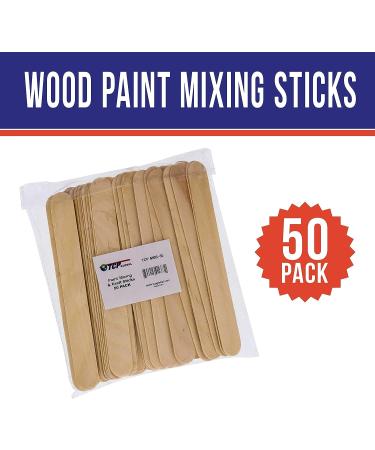 TCP Global Wood Paint Mixing Sticks - 50 Pack for Automotive, Crafts, Airbrush Art - Buy Online on SooperMarket.com