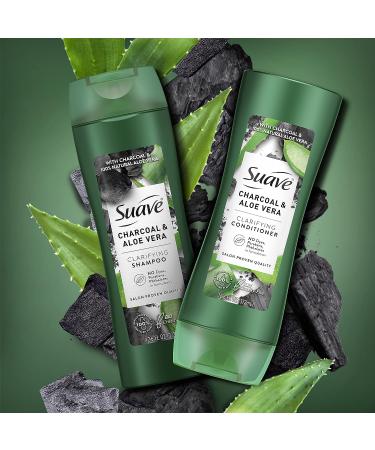 Suave Professionals Clarifying Shampoo Charcoal Aloe Vera 12.6 oz | Paraben-Free | Oily Hair Treatment - Buy Online on SooperMarket.com