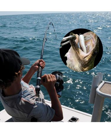 SHUNWEI Weighted Swimbait Hooks Saltwater Fishing Hooks Assortment | 25 Pcs Box, 5 Sizes - Buy Online on SooperMarket.com