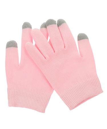 ABOOFAN 1 Pair Pink Gloves Hand Moisturizer Gloves Hand Lotion Gloves Hand Caring Gloves Overnight Spa Gloves Hand Protection Gloves for Dry Hand Moisturizing Gel Casual Socks 21x14cm Pink