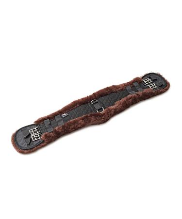 Engel Reitsport Lambskin Saddle Girth Dressage Short Girth Contour Girth E-Contour Lambskin Mocha Length 20" 50cm