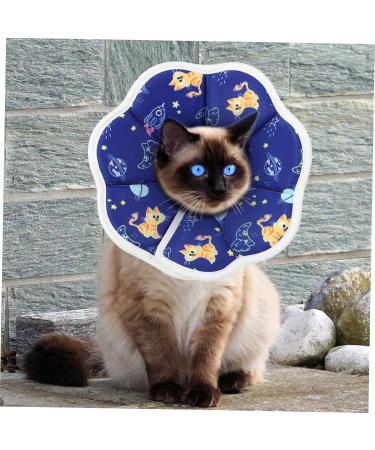 Sosoport Soft Cone for Cats Cat Donut Cat Cone Alternative Cat Cones After Surgery Waterproof Composite Cloth 26.00X26.00X0.70CM As Shown - Buy Online on SooperMarket.com