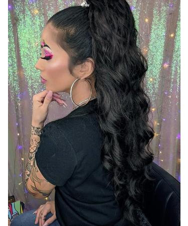 YEESHEDO Long Wavy Drawstring Ponytail Hair Extension for Black Women - Curly Synthetic Hairpiece - Buy Online on SooperMarket.com
