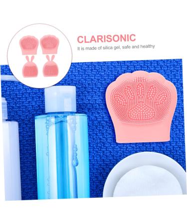 minkissy 8 Pcs Rabbit Ears Facial Brush Silicone Face Scrubber for Women Facial Cleansing Pads Facial Cleansing Brush Lady Facial Brush Face Brush Pink Detergent Miss Portable Silica Gel Light Pinkx2pcs 7.5x7.5cmx2pcs - Buy Online on SooperMarket.com