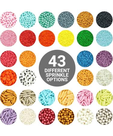 Culpitt Select Sprinkles | Black Sugar Strands Cake Sprinkle Decorations For Cakes Cupcakes Cookies Ice Cream and Desserts | 500g Strands Black - Buy Online on SooperMarket.com