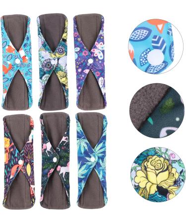 6pcs Reusable Bamboo Panty Liners - Washable Maternity & Menstrual Pads - Buy Online on SooperMarket.com