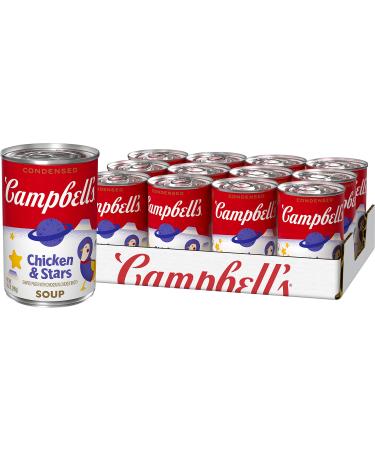 Campbell's Condensed Kids Soup Chicken & Stars Soup 10.5 Ounce Can (Pack of 12) (Packaging May Vary) Kids Chicken & Stars 10.5 Ounce (Pack of 12)