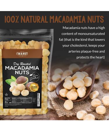 Toasted Macadamia Nuts with Sea Salt - 48 oz (3 lb) | Whole Fancy | 100% Natural | No Oil | No PPO | 3.0 Pounds - Buy Online on SooperMarket.com