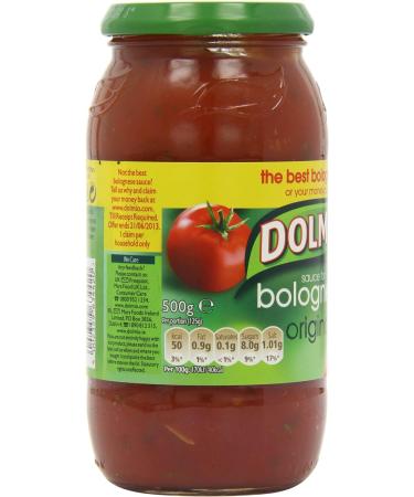 Dolmio Original Bolognese Sauce 500g - Authentic Recipe for Italian Pasta Dishes - Buy Online on SooperMarket.com