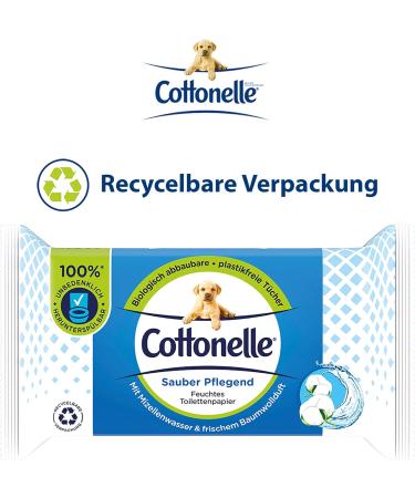Buy Cottonelle Moist Toilet Paper - Biodegradable Wet Wipes with Cotton Fragrance | 12x42 Pack - Clean & Nourishing | International Shipping Available - Buy Online on SooperMarket.com