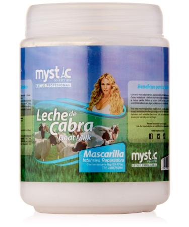 Kleravitex Goat Milk Treatment Mask For Dry Hair / Moisturizing Milk Mask for Dry and Damaged Hair - Nourishes & Hydrates Fragile Hair - Tratamiento Leche De Cabra Cabello Seco 35oz.