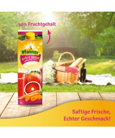 Buy Pfanner A+C+E Rosso Multi-Fruit Drink 2L Tetrapack 27% Fruit Content Vitamin-Rich Multivitamin Refreshment International Shipping Available - Buy Online on SooperMarket.com