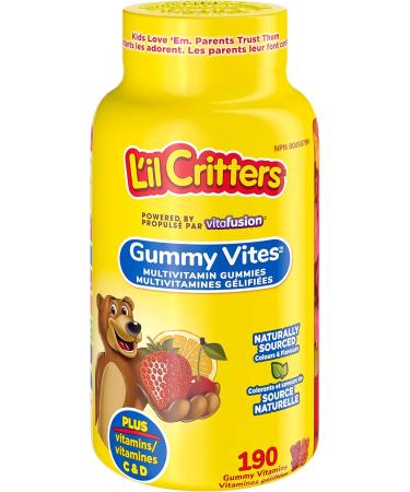 L'il Critters GummyVites Kids Complete Multivitamin Gummies 11 Essential Nutrients & Kids Vitamin D3 Gummies 800 IU Vit D3 Daily Dose Supports Bone Health* Naturally Sourced Flavors - Buy Online on SooperMarket.com