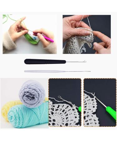 Pack of 5 Different Sizes Latch Hook Crochet Needle Hook Tools for Braid Hair Scarf Carpet Making and Other Crafts - Buy Online on SooperMarket.com