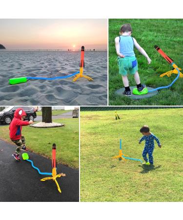 Rocket Toy Foot Pump - Outdoor Foam Rocket Set with 3 Rockets | Perfect Gifts for Boys & Girls - Buy Online on SooperMarket.com