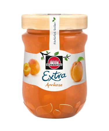 Schwartau Extra Apricot jam pack of 8 (8 x 340 g)