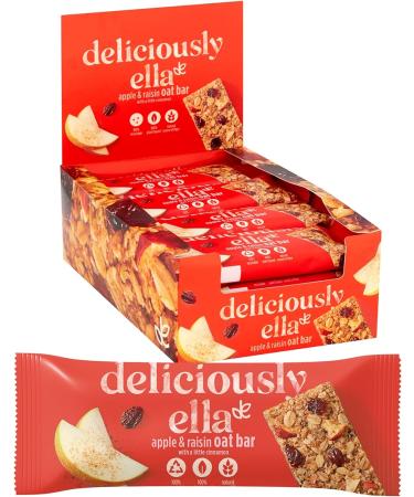 Deliciously Ella Oat Bars (16 x 50g) - Apple & Raisin Flavor | Healthy Snack Option - Buy Online on SooperMarket.com