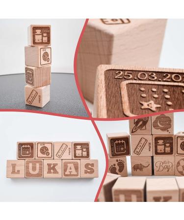 Personalized Baby Gift Ideas | Engraved Wooden Toys & Name Decorations - Joyful Newborn Gifts from Woodenziac - Buy Online on SooperMarket.com