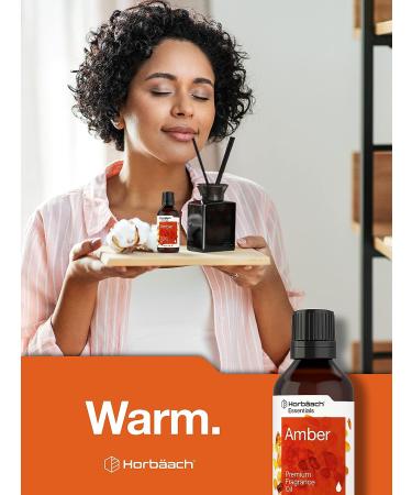 Horbaach Premium Grade Amber Fragrance Oil - 1 fl oz (30ml) - for Diffusers, Candle Making, Soap Making, DIY Projects & More - Buy Online on SooperMarket.com