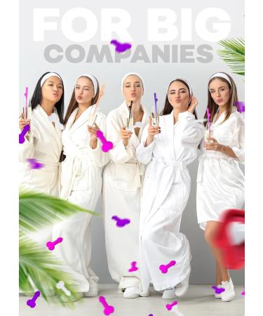 15+1 Bachelorette Pennis Straws Confetti Pack Crazy Hen Nighty Pennis Straws Funny Drinking Straws Party Pack - Buy Online on SooperMarket.com